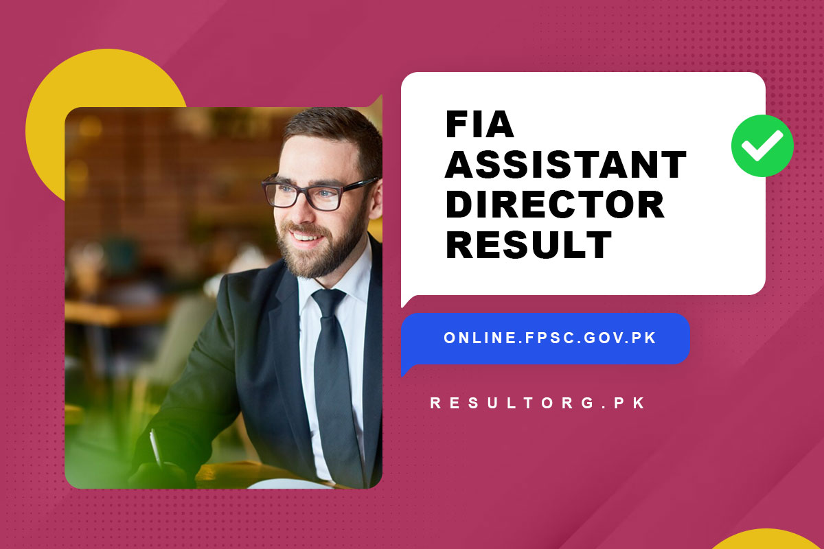 FIA Assistant Director Result 2023 FPSC