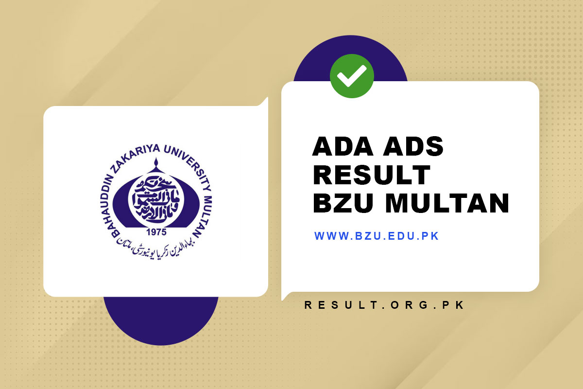 ADA ADS Result 2023 BZU Multan