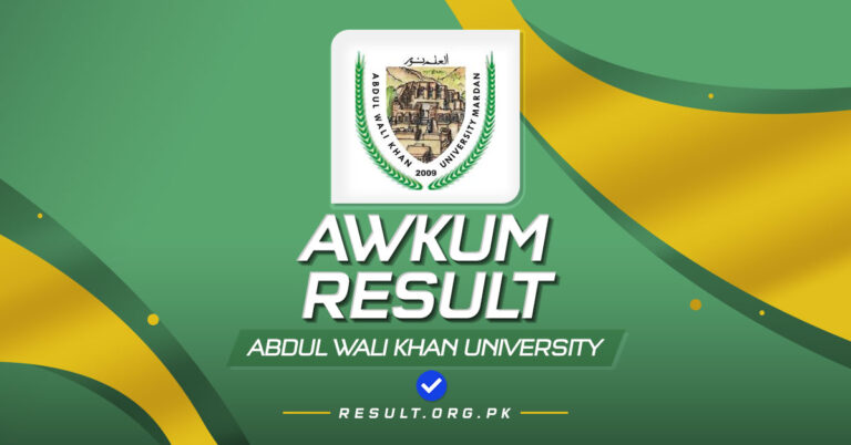 AWKUM Result 2024 Abdul Wali Khan University Mardan