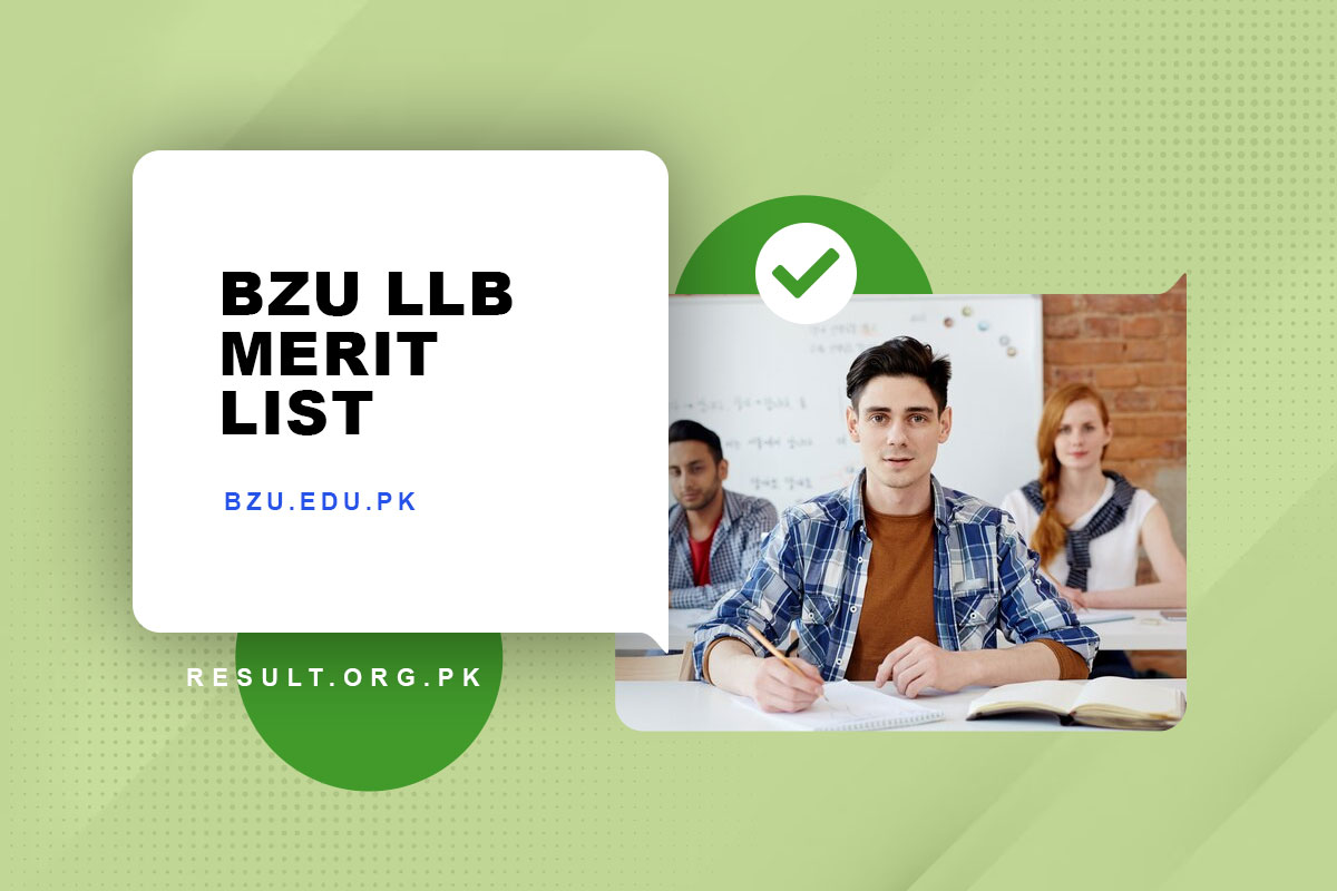 BZU LLB Merit List 2023 Download PDF
