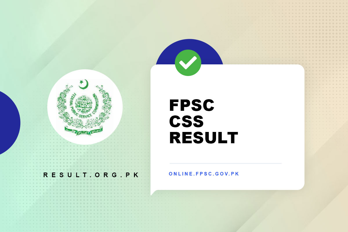 FPSC CSS Result 2023, List of Pass & Rejected Candidates