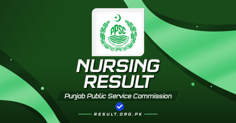 PPSC Nursing Result 2024 Merit List Charge Nurse Jobs PDF