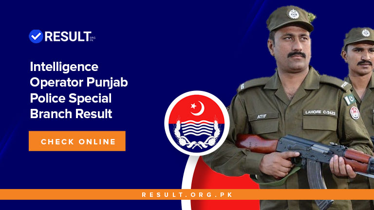 Intelligence Operator Punjab Police Special Branch Result 2024