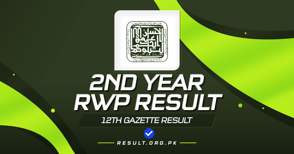 BISE Rawalpindi Board 12th Class 2nd Year Result Gazette 2024