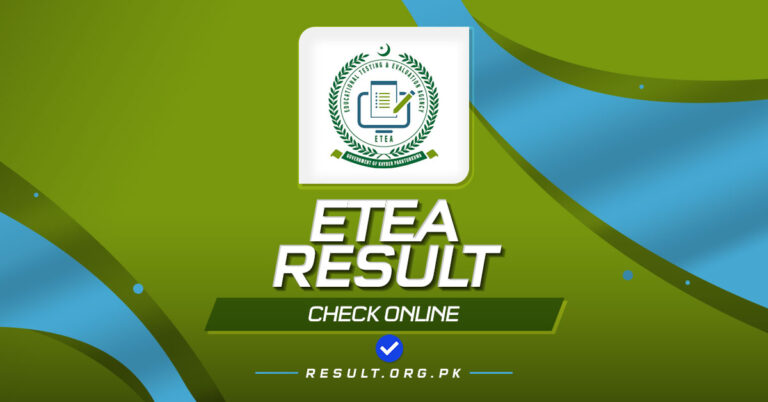 ETEA Result 2024 @www.etea.edu.pk