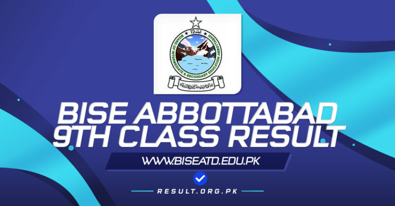 BISE Abbottabad 9th Class Result