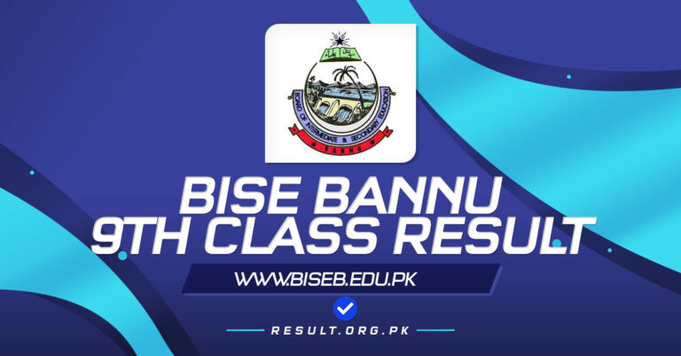 BISE Bannu 9th Class Result