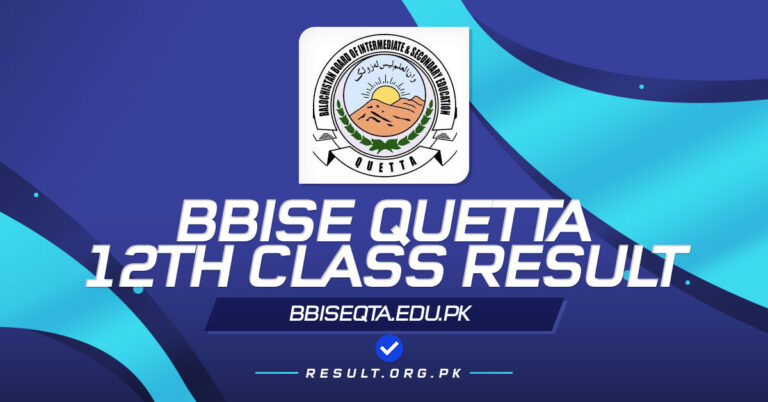 BBISE Quetta 12th Class Result