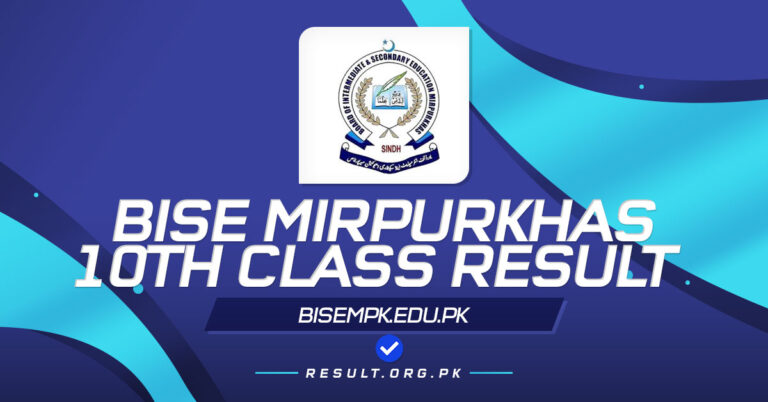 BISE Mirpurkhas 10th Class Result