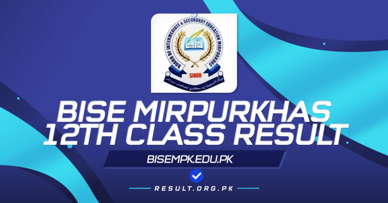 BISE Mirpurkhas 12th Class Result